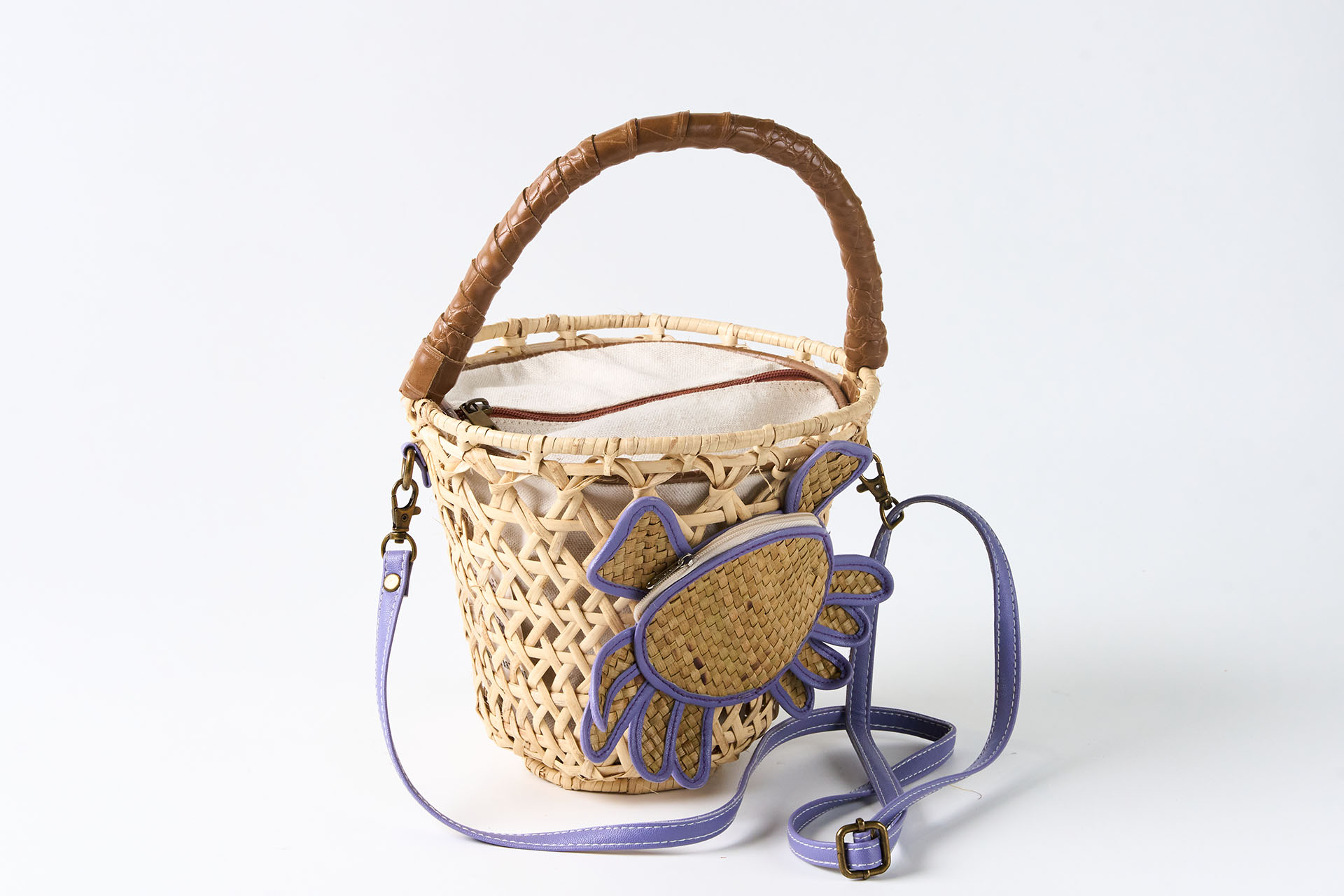 Crabby Fun Bucket Bag by Abre Linea Inc.