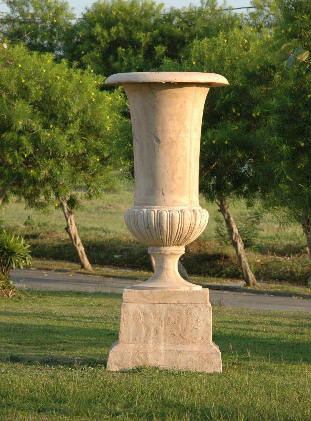 Grecian Elegance Pedestal Planter by AEROSTONE INC.