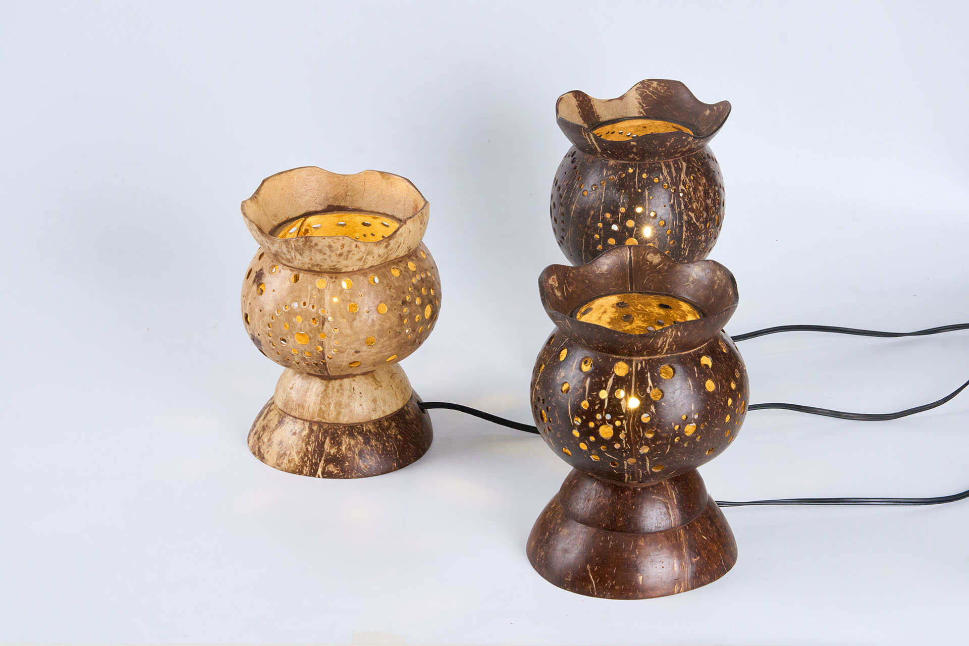 Coconut Shell Lamps